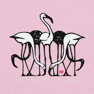 pink flamingo fungi tee